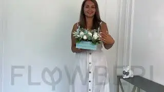 Пионы в ящике на сайте FlowBeri №5
