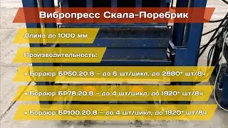 Вибропресс Скала с модулем загрузки смеси для бордюров БР100.20.8