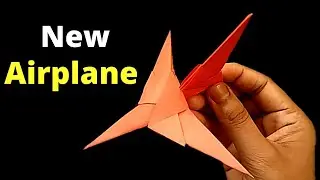How To Make A New Fighter Paper Airplane || Origami fighter jet || 2020