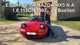 Essai de la Mazda MX5 N.A 1.6 115ch 1993 de Bastien