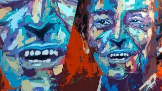 Pintura Expresionista de Retrato para Bernie