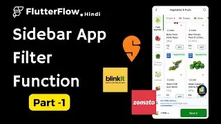 Tutorial To Build Sidebar Filter In Flutterflow For Beginners | FlutterFlow Functions Part -1