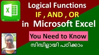How to use logical functions in Excel | Malayalam