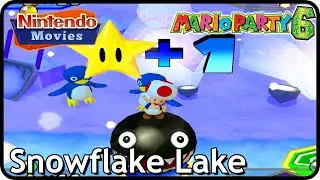 Mario Party 6 - Snowflake Lake (4 Players, 20 Turns, Waluigi vs Toad vs Boo vs Daisy)