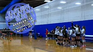 Eastside Volleyball Club - Koehler 13A vs Borderline Jr set 1 -  2-3-2024