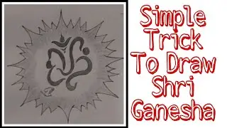 simple drawing of Shri Ganesh drawing beautiful sticker of Shri Ganesh