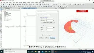 Extrude Frames to Shells - Radial Extrusion in ETABS (How to)