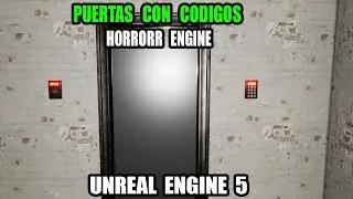 PUERTAS con CODIGOS COMO CREA tu juego de TERRO con (Horror Engine) en Unreal Engine 5