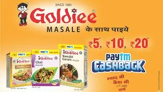 How to Use Goldiee Masala Rs 20 Paytm Cash Back offer In Hindi