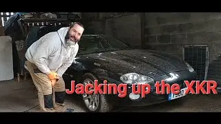 Jaguar XKR project Episode 35 | putting the jag on axle stands and checking the underside