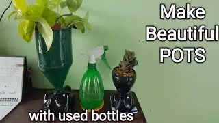 241. How to make beautiful plant pots with used plastic bottles. garden ideas. best from waste.