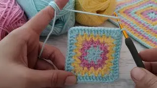 🤩Crochet Granny Square's Unusual Recycling idea / Crochet Baby Blanket Zigzag Pattern for Beginners