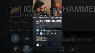 When You Get a GOD ROLL Igneous Hammer (But its a Reload Masterwork)