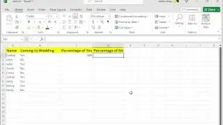 How To Calculate the Percentage of Yes and No in Excel