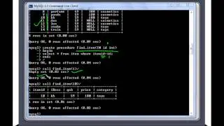 MySQL Chapter 13 - Procedure Examples