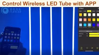 How to control wireless led pixel tube with battery with APP on mobile phone through Wifi control