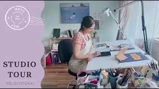 🌻 STUDIO TOUR 🎨 mi estudio de ilustración en CDMX, dónde trabajo y guardo mi material