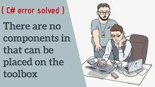 there are no components in that can be placed on the toolbox