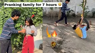 Pranking my family for 7 hours 🤕