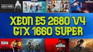 XEON 2680 V4 + GTX 1660 SUPER TESTE EM JOGOS