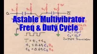 Adjust the Frequency & Duty Cycle of the Astable Multivibrator
