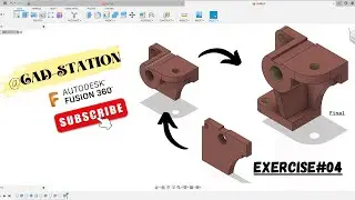 Fusion 360 Modeling for Beginners | Fusion 360 Practice Exercises-04