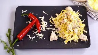 Tagliatelle With Chicken And Mushrooms Recipe