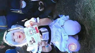 Maid Costume BBW AV Model Cosplay Cosplayer Comiket 97 c97 コミケット コスプレ レイヤー @calpas_oishiiii