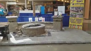 Setting up for the Hanover Builders Home and Garden Show @ the mall - Ryan's Landscaping