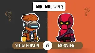 Slow Poison vs Monster in Mini Militia ||  1v1 with Subscriber || Mini Militia Da2