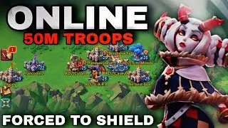 Lords Mobile| ONLINE 50M TROOPS TARGET FORCED TO SHIELD - FURIOUS KILLERS