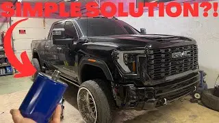 TRYING To Fit A Larger Oil Filter On MY 2024 Duramax!