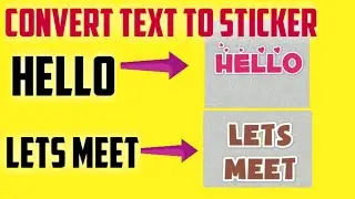 How to convert text to stickers in whatsapp | tipsBase #whatsappstatus #mobilekeyboard