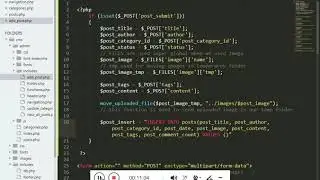how to insert posts dynamically part 1 | Complete CMS in php