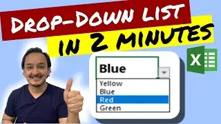 🗒 How to create a drop-down list in Excel in 2 minutes