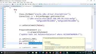 Advanced JAVA (JDBC and Transaction Management)