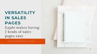 Kajabi Tutorial: Sales pages in the store and library
