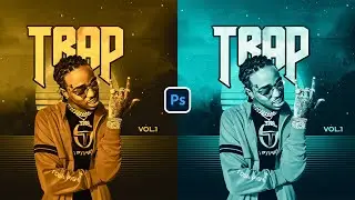 How to make a Trap Mixtape Cover in Adobe Photoshop CC 2020.. (Tutorial)