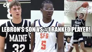BRYCE JAMES vs COOPER FLAGG INSANE GAME AT EYBL!