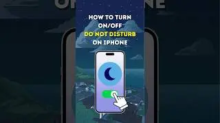 How To Turn ON/OFF Do Not Disturb Mode on iPhone