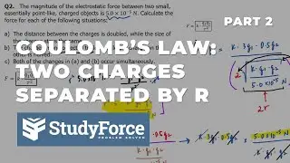 Coulomb's Law Calculations | Two Charges Separate by a Distance (Pt. 2)