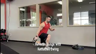 Reverse Lunge with Kettlebell Swing   HD 720p