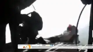 Paratrooper sucked out of plane when chute opens