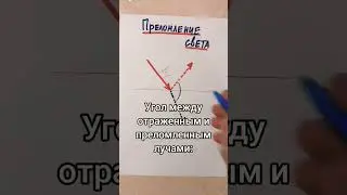 Задача на преломление света 