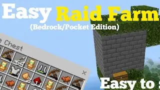 Best and easy Raid farm for mcpe