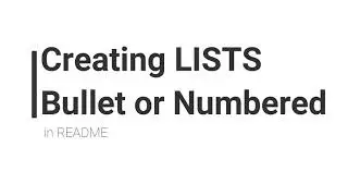 Use More Lists & Bullets - E04 | Readme Series