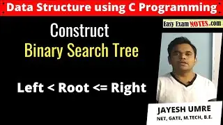 Construct binary search tree