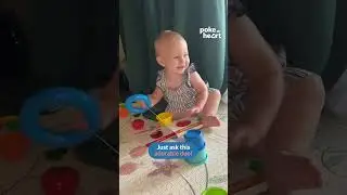 When the cat's away, the baby will play! #catvideo