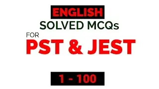 PST JEST Practice Test 1 English | PST JEST Test Preparation