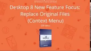 NXPowerLite Desktop 8 Feature Focus - Replace Original Files (Context Menu)